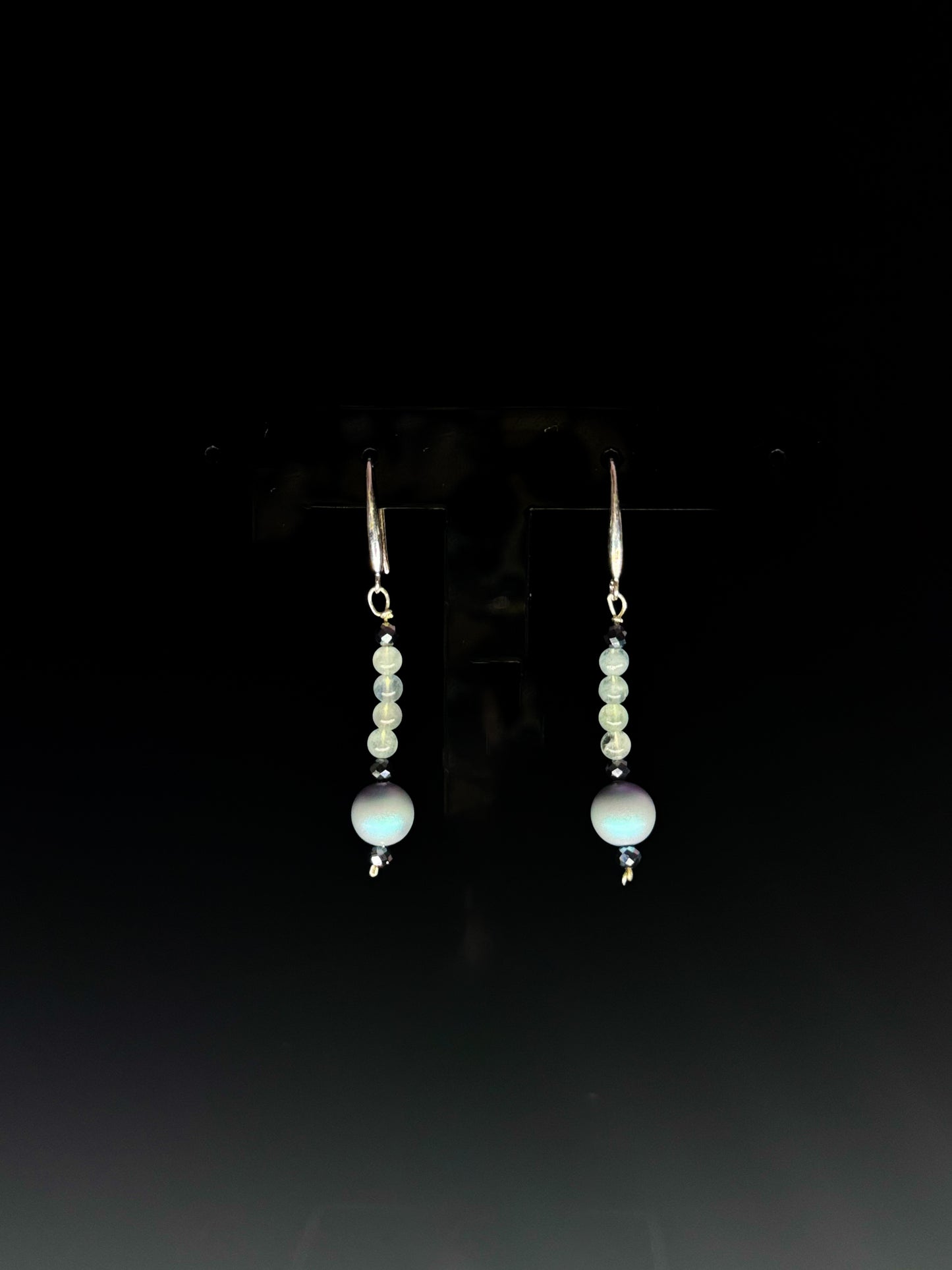 Aretes de aguamarina
