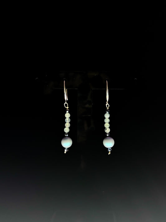 Aretes de aguamarina