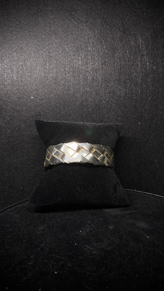 Brazalete de Plata tejido